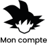 icone de mon compte reprensentant son goku dessiner en noir